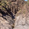 Here we go through a series of swim holes, when possible. Aqui a gente por uma série de piscinas naturais, quando possível. : Big Bend Ranch State Park, Cinco Tinajas