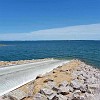 Llano County park boat ramp.<br>Rampa para barcos no parque do município de Llano.