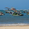 Jangadas at the end of the day. : Fortaleza