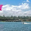 Right by the beach, there's also a lagoon where kite surfing is extremely popular. : Family, Fortaleza, familia