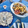 Fried cassava and beef (carne de sol)