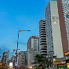 Beira-Mar Avenue with its hotels and condominium buildings. Avenida Beira-Mar com seus prédios e hotéis. : Fortaleza