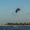 Right next to the beach there is a very popular lagoon with kite surfers. Pertinho da praia tem um lago muito popular com os surfistas de kite. : Barra do Cauípe, Christmas, Fortaleza