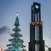 One of the nice features of this Christmas tree is the color-changing lights. Um destaque desta árvore é que as luzes mudam de cores. : Brazil, Family, Fortaleza, familia