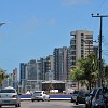 Beira-Mar Avenue and its hotels and condominiums. Avenida Beira-Mar com seus hotéis e prédios residenciais.