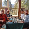 First breakfast in Glacier with Bill and Francisco. Primeiro café em Glacier com o Bill e Francisco.