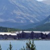 Many Glacier hotel. Hotel Many Glacier.