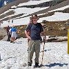 Compact and sometimes fresh snow covered most of the path - walk carefully! Neve e gelo cobriam grande parte da trilha - caminhe com cuidado!