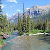 Views of Little Chief and Dusty Star mountains. Vistas das montanhas de Little Chief and Dusty Star.