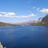 St. Mary Lake. Lago Santa Maria.