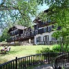 Lake McDonald Lodge. Hotel do Lago McDonald.