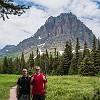 Now we continue to Rockwell Falls: view of Sinopah Mountain (8,271 ft). Continuamos para as Quedas de Rockwell: vista da montanha Sinopah (2.521 m). : Glacier NP, Rockwell Falls, vacation 2014