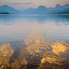 I loved how the clouds reflected in the lake. Adorei o reflexo das nuvens no lago. : Glacier NP, Lake McDonald, vacation 2014