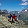 And here we are at Scenic Point (7522 ft). E aqui estamos no topo do Scenic Point (2.293 m). : Glacier NP, Mt Henry Scenic Point, vacation 2014