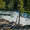 This is McDonald Falls. Esta são as Quedas McDonald. : Glacier NP, Johns Lake Trail, vacation 2014