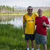 That's our bear spray, always handy. Aquilo lá é o spray para afastar ursos, sempre bem à mão. : Glacier NP, Howe Lake, vacation 2014