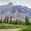 Both arriving and leaving the falls, we had a constant view of them. We stopped here for lunch Tanto chegando quanto saindo das quedas a gente tinha uma vista delas. Paramos aqui para almoçar. : Feather Plume Falls, Glacier NP, vacation 2014