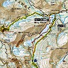 The total length of the hike was 10.25 miles with a 1,050 ft elevation gain. O percurso total da caminhada foi de 16,5 km com elevação de 320 m.