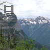 Panoramic view of the mountains. Vista panorâmica das montanhas.