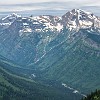 There were clouds along the way and even drizzled a bit. Tínhamos céu nublado em parte do percurso e até neblinou um pouco. : Glacier NP, Highline Trail, vacation 2014