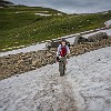 And fields of snow, too. E campos de neve também. : Glacier NP, Highline Trail, vacation 2014