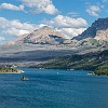 St. Mary Lake and Goose Island. Lago Sta. Maria e Ilha do Ganso. : Glacier NP, St Mary Lake, vacation 2014