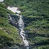 Bird Woman Falls (492 ft). Quedas da Mulher Passarinho (150 m). : Glacier NP, Going-to-the-Sun Rd, vacation 2014