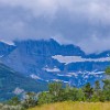 Entering the Many Glacier area, one can see two glaciers: Gem (the smallest on the left) and Salamander. Entrando na área de Many Glacier, pode-se ver duas geleiras: Gem (a menor no lado esquerdo) e Salamander. : Glacier NP, Many Glacier Hotel, Swiftcurrent Falls, Swiftcurrent Lake, vacation 2014