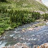 The Swiftcurrent falls. As quedas de Swiftcurrent. : Glacier NP, Many Glacier Hotel, Swiftcurrent Falls, Swiftcurrent Lake, vacation 2014