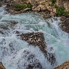 GNP2014 181 DSC03669 : Glacier NP, Many Glacier Hotel, Swiftcurrent Falls, Swiftcurrent Lake, vacation 2014