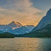 Swiftcurrent Lake lies at 4,878 feet above sea level. O lago Swiftcurrent fica a 1.487 m acima do nível do mar. : Glacier NP, Many Glacier Hotel, Swiftcurrent Falls, Swiftcurrent Lake, vacation 2014