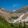 The center top is where we're headed. O topo no centro é o nosso destino. : Glacier NP, Ptarmigan Tunnel, vacation 2014