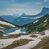 Look at the trail on the right side. Veja a trilha à direita. : Glacier NP, Ptarmigan Tunnel, vacation 2014