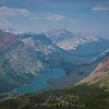 That's Elizabeth Lake. Aquele é o lago Elizabeth. : Glacier NP, Ptarmigan Tunnel, vacation 2014