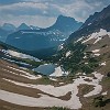 Starting to go down the trail. Começamos a descida na trilha. : Glacier NP, Ptarmigan Tunnel, vacation 2014