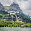 Mount Grinnell, Mount Swiftcurrent and Swiftcurrent Glacier dominate the scene at Redrock Lake. O Monte Grinnell, Monte Swiftcurrent e a geleira Swiftcurrent dominam o cenário no Lago Redrock (Pedra Vermelha). : Glacier NP, Redrock Lake and Falls, vacation 2014