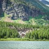 Redrock Falls. As Quedas Redrock (Pedra Vermelha). : Glacier NP, Redrock Lake and Falls, vacation 2014