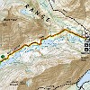 The total hike was 7.3 miles roundtrip with only a 584-ft elevation gain. A caminha de ida e volta foi de 11,75 km e com apenas 178 metros de elevação.