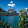 There was a lot of road repair in the area we parked, but we decided to back track to Sun Point. Havia reparo na estrada nesse local, mas resolvemos voltar ao Sun Point. : Glacier NP, Sun Point, vacation 2014