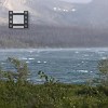 Here's St. Mary Lake with lots of wind. Aqui está o Lago Sta. Maria com muito vento.