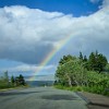 A rainbow after the storm. Um arco-íris depois da tempestade. : Glacier NP, St Mary Lake, vacation 2014
