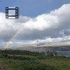 We could see the entire rainbow. Deu pra se ver o arco-íris completo.