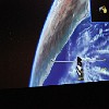 Simluação de um passeio espacial.