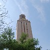A torre da Universidade do Texas em Austin.