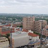 O prédio mais alto é astronomia, física e matemática. Os dois menores são da engenharia.