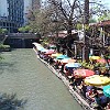O River Walk (Passeio do Rio). Foi neste restaurante aí que almoçamos.