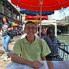 Sentamos pra almoçar na Casa Rio, um dos restaurantes mais famosos de San Antonio.