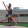 Entrando no Museu de Arte de Dallas. Aqui também encontramos um outro brasileiro de São Paulo.