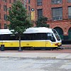 Sistema de metrô de superfície em Dallas.