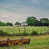 Bar-O Ranch house. Casa do rancho Bar-O.